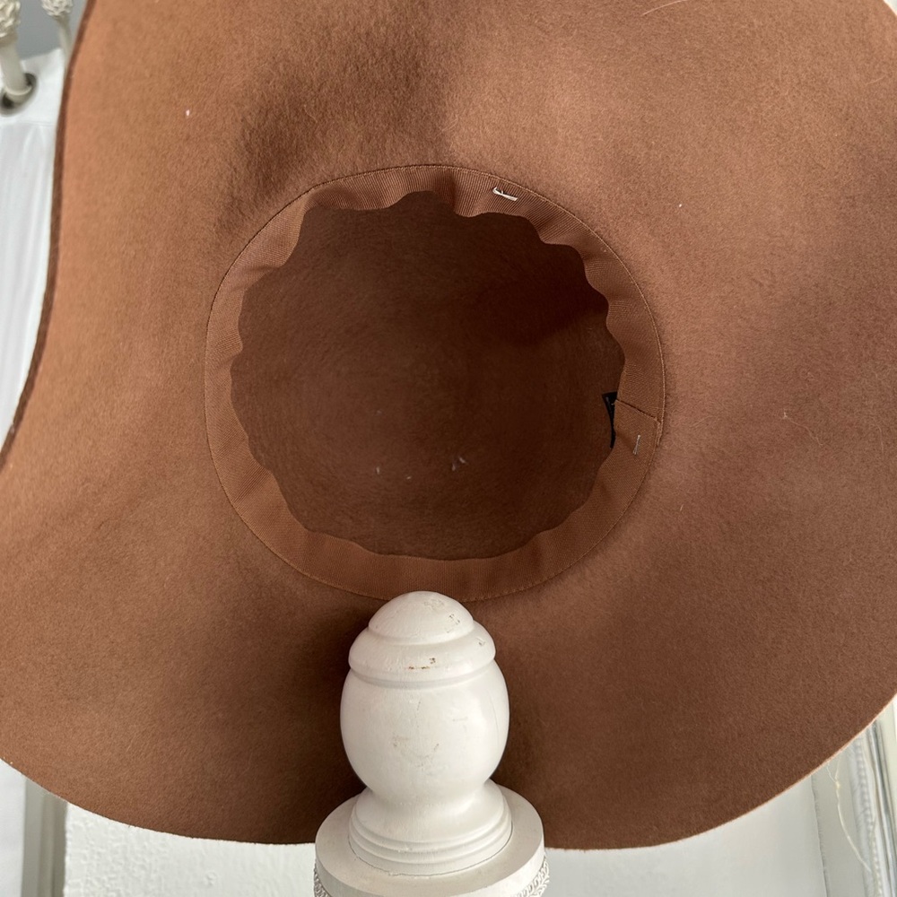 BEBE Brown Women's felt Floppy fedora Hat - Picture 3 of 6